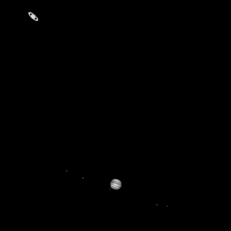 große Konjunktion Saturn-Jupiter 22.12.2020 18.45 Ortszeit Fuerteventura