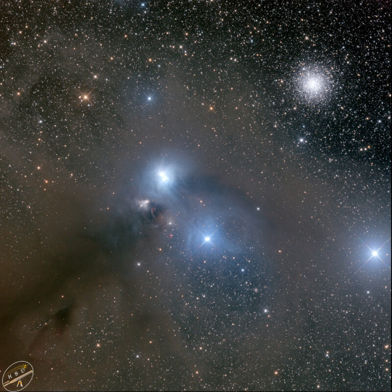 NGC6723 KSH und Corona Australis Nebula scaled 800x800 - Nebel der SH