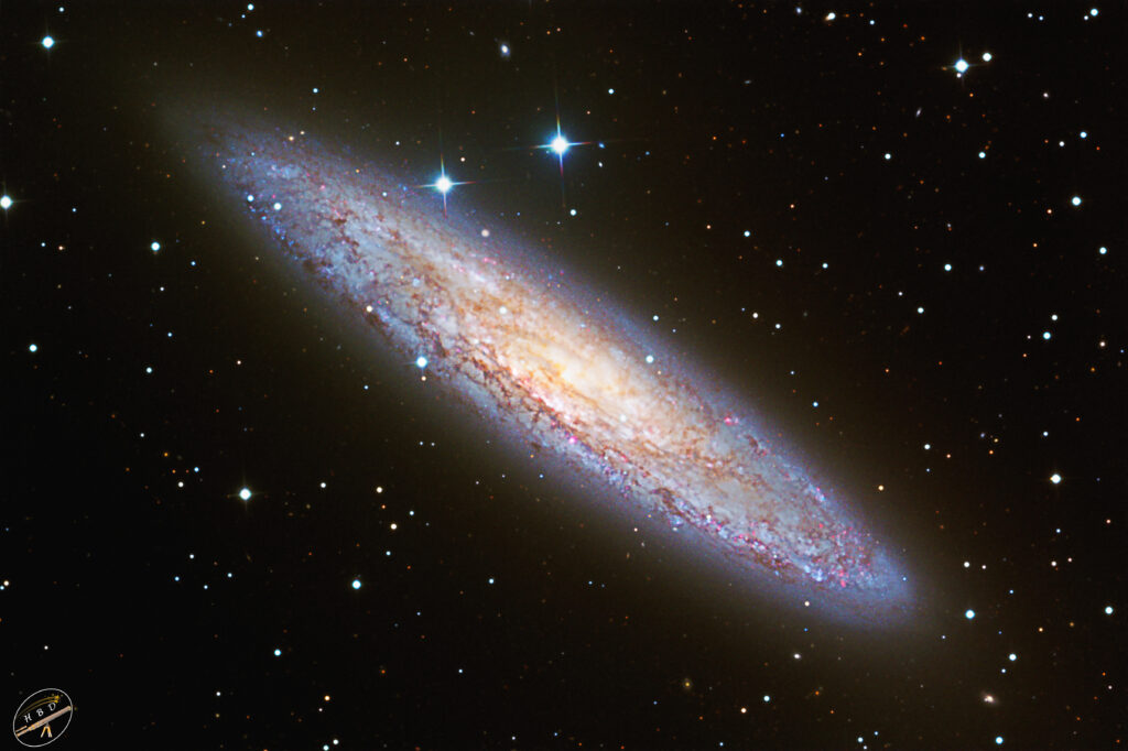 NGC253 CHI 1 Galaxie 82 Aufn. von 300s 23xB21xG19xR19xL ges. 6h50 26.7. 12.8.2023 1024x682 - NGC 253 Sculptor-Galaxis